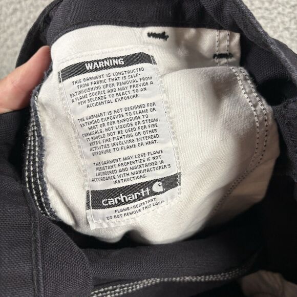 Carhartt FR Flame Resistant Work Pants Mens 36x36 Black HRC2 Work 100791-001 - Picture 11 of 11
